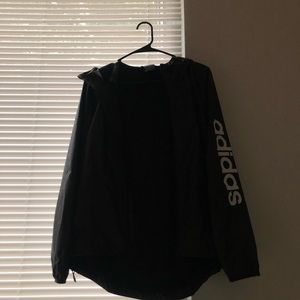 Adidas black windbreaker